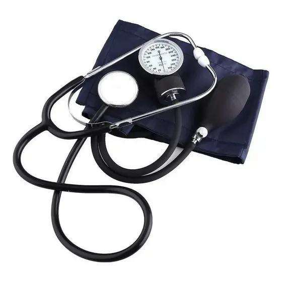 Esfigmomanometro + Estetoscopio Medidor de Pressão Arterial Aneroide