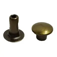 Kit com 100 Rebites Ouro Velho No 3 Alça De Bolsa Cintos Apliques Artesanato