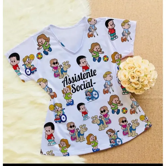 Camisa profissão Serviço Social/Cras/Assistente Social Feminina