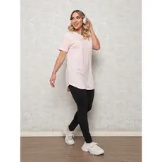 Blusa Feminina Longline Tapa Bumbum Cobre Legging Lisa Academia Fitness