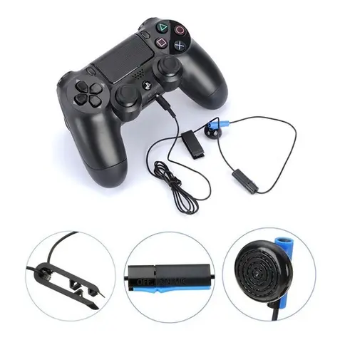 Fone De Ouvido Auricular com Microfone Para Controle de PS4 Novo!