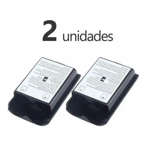 Kit 2 Tampa Pilha Bateria Compatível Controle de Xbox 360