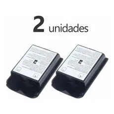 Kit 2 Tampa Pilha Bateria Compatível Controle de Xbox 360