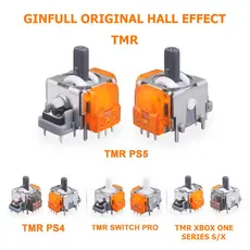 Kit 2 Analógico 3D Hall Effect TMR Original GINFULL para PS5 PS4 Xbox One Series S X Switch Pro