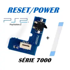 Kit Placa Reset + Cabo Flat Ps2 7000x Power Botão Liga Desliga