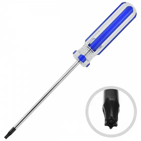 Chave Torx T8 Azul Com Furo Ps3 Ps4 Controle Xbox 360 One PS5