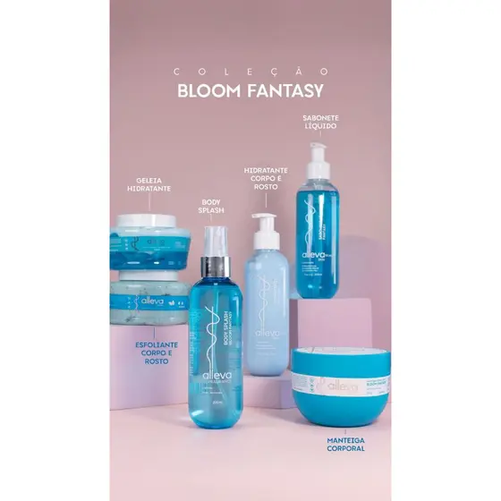 Kit Linha Completa Geleia Body Splash Manteiga Sabonete Hidratante - Alleva Beauty