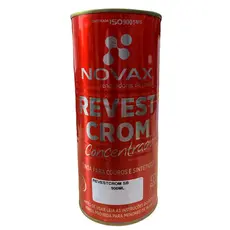 Tinta Novax 900 Ml Revest Crom - Tinta Para Couro Liso E Sintético Com Alta Cobertura E Fixação