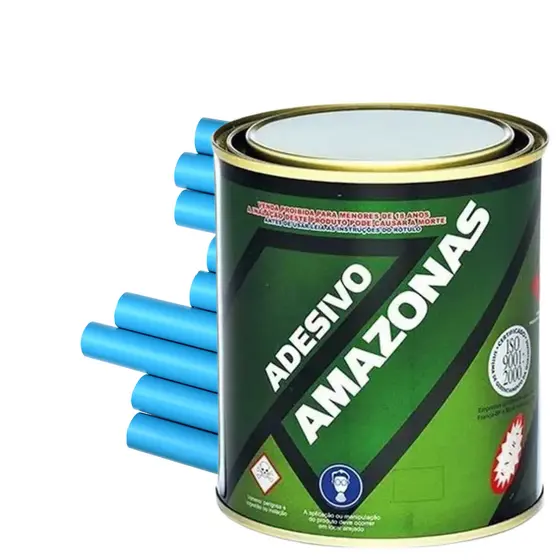 Cola Amazonas PU Vinil 750g - Cola Vinil Adesivo Amazonas Para Piscina, Boias, Botes