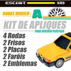 Rodas e apliques para Carrinho Plático Escort Diverplas