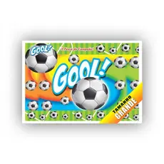 PApel Arroz Futebol Bola para Bolo Grande 30x40cm Personalizado
