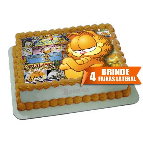 Papel arroz Garfield para Bolo