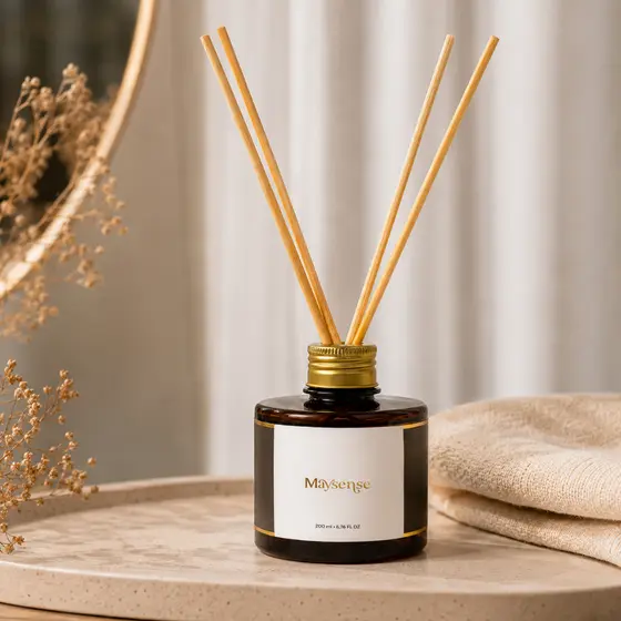 Difusor de Aromas 200ml Com Varetas Aromatizador de Ambiente Maysense