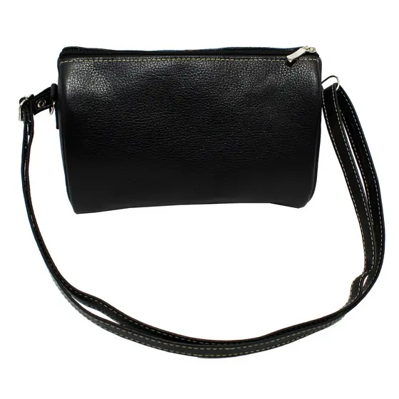 Bolsa Bau Couro Legitimo Feminina Transversal Bls309