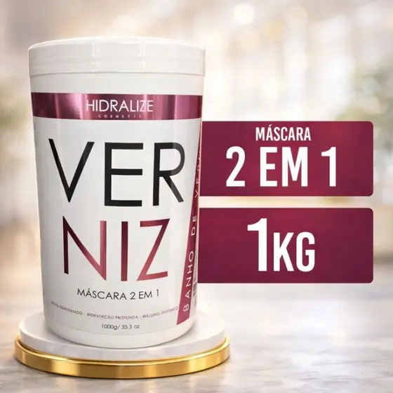 Creme De Pentear Banho Verniz Mascara 2 Em 1 Hidralize 1kg