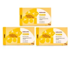 Kit 03 Sabonete em Barra Infantil João e Maria Glicerina 75g