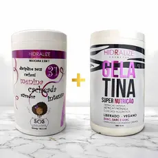 Gelatina Capilar Super Nutrição Creme de Pentear Cachos Definição Hidratação Beleza Cuidados