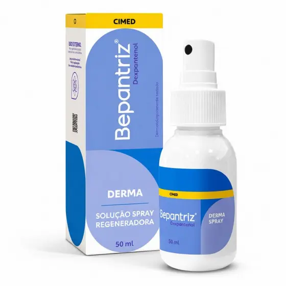 Bepantriz Derma Solução Spray 50ml Hidratação Intensa e Regeneração para Pele e Cabelos