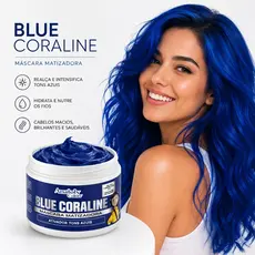 Máscara Capilar Tonalizante Azul Blue Anatoly Colors 300g Cor Vibrante