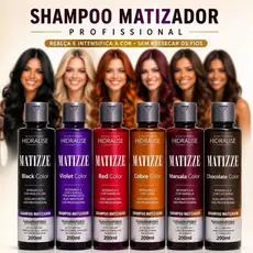Shampoo Tonalizante Escurecedor S/ Amônia Avelã 100% Natural Matizze