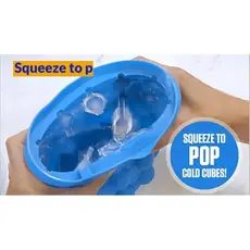 Mini Balde de Gelo Silicone Térmico Gelar Lata Gelo para Bebidas de Festas Calor Prático