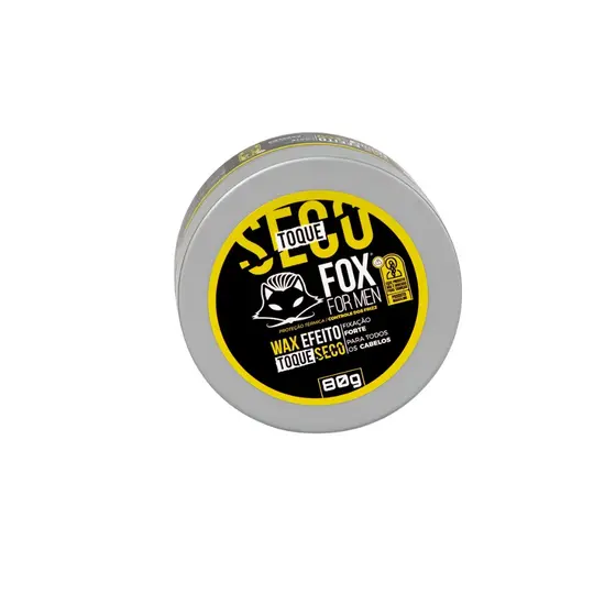 Pasta Modeladora Wax Efeito Seco Fox For Men 80g - Modeladora Capilar Efeito Seco