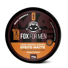 CERA MODELADORA MATTE FOX FOR MEN 70GR - MODELADORA CAPILAR EFEITO SECO