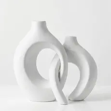 Vasos Decorativos de Encaixe em Cerâmica – decoração para Salas, mesas, rack, estantes, escritórios.