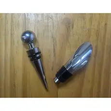 Tampa Bico Dosador para bebidas aço inox rolha pressão garrafa, metalico