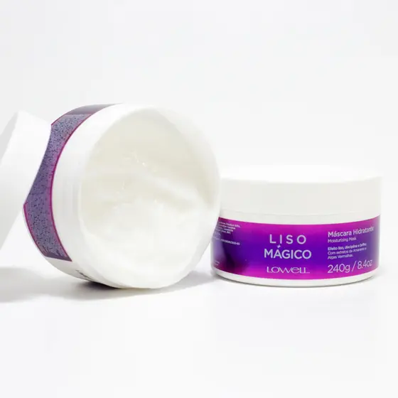 Lowell Liso Mágico Máscara Hidratante 240g nova embalagem