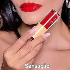 Gloss Labial Tint Cream Choco Fun (COR Sensação) - Fenzza