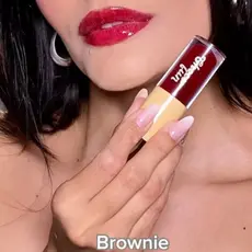 Gloss Labial Tint Cream Choco Fun (COR Brownie) - Fenzza