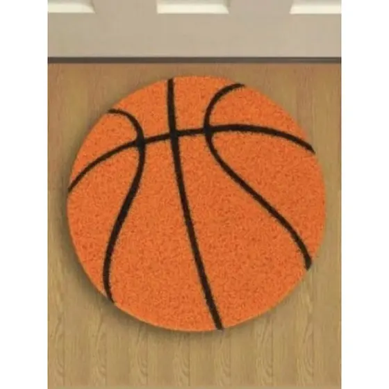 Capacho Tapete de esporte bola de Basquete no formato./ 0,60 x 0,60 cm.
