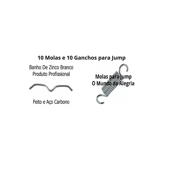 10 molas + 10 Ganchos para Jump de Academia
