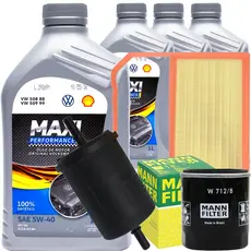 Kit Oleo Vw 5w40 Filtros Gol Polo Up Voyage 1.0 3 Cilindros MPI