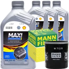 Kit Revisão Oleo 5w40 Vw Maxi Performance Up Polo Virtus Gol Voyage Fox Jetta Nivus T-Cross Golf