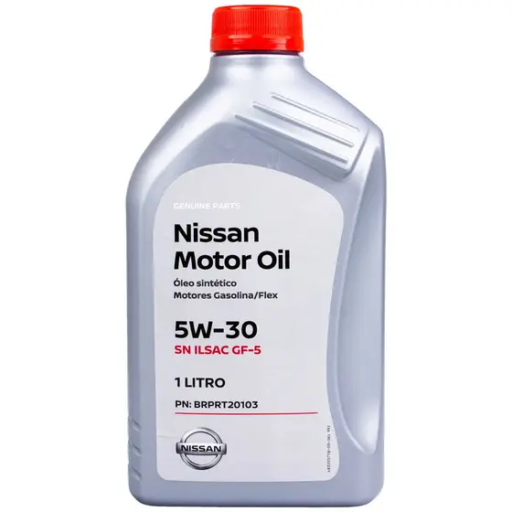 Oleo De Motor Original Nissan 5w30 100% Sintético Ilsac Gf-5 Api SN