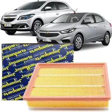 Filtro De Ar Motor Japanparts Para Chevrolet Onix Prisma 1.0 1.4 8V De 2013 até 2019
