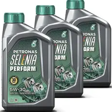 Kit 3 Litros De Oleo Lubrificante Motor Petronas Selenia Perform 5W30 Api Sp 100% Sintético