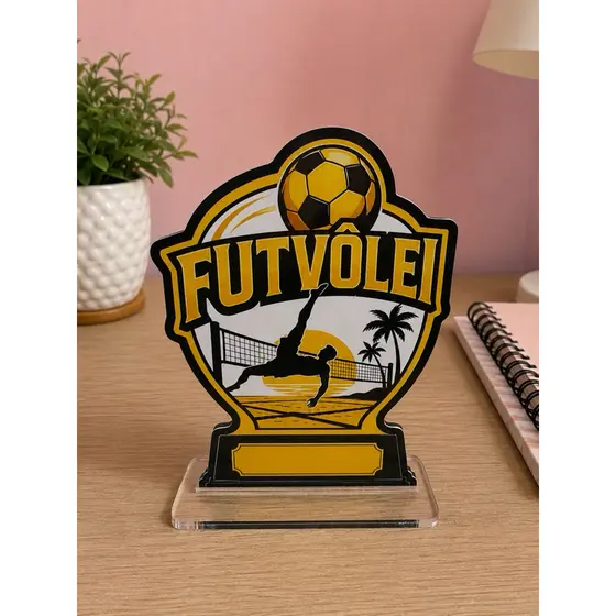 Troféu Futvôlei Personalizado – Ideal para Premiações e Decoração