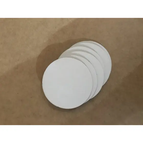 kit 10 porta copo mdf 3mm BRANCO 10cm