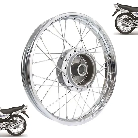 Roda Traseira Completa Raiada Yamaha Ybr 125 Factor 125
