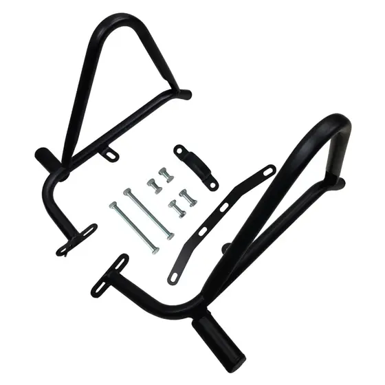 Protetor De Carenagem Motor Para A Moto Mottu 110i Preto Fosco