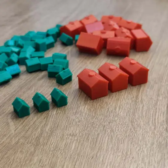 Casa e Hotel compatíveis com monopoly