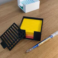 Porta post-it com marcador