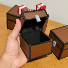 Baú Decorativo Pixelado com Fechamento Magnético – Modelo Simples e Duplo