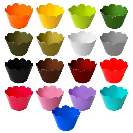 Kit 30 wrapperss para cupcakes