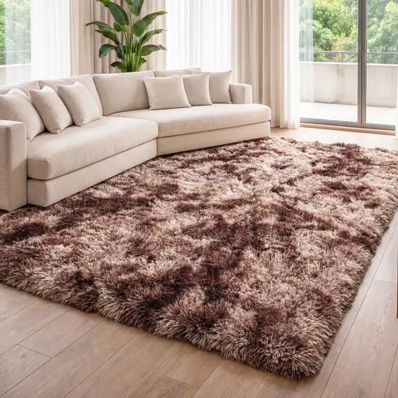 Tapete Peludo 3,00 x 2,00 Grande Felpudo Para Sala e Quarto