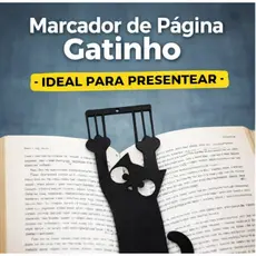 Kit de Marcadores de Livro Gato Arranhando Criativo Cute Pet Leitura Presente Estudante Decoração Impressão 3D