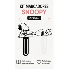 Kit Marcadores de Página Snoopy Fofo Bookmark Leitura Fãs Peanuts Presente Criativo Escolar Impressão 3D